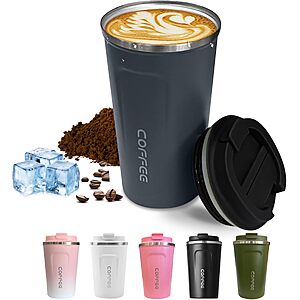 17-Oz SPLMIFA Stainless Steel Vacuum Insulated Travel Coffee Mug w/ Leak-Proof Lid (Blue or White) $7.24 + Free Shipping w/ Prime or on $35+