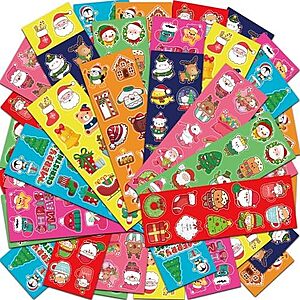 $2.99* | 40-Sheets HSHFAMIIY Christmas Stickers for Kids (400 Stickers) at Amazon