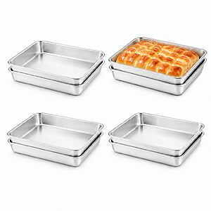 8-Pack 10x8x2" Onarieer Stainless Steel Loaf Pans $9.94 + Free Shipping w/ Prime or on $35+