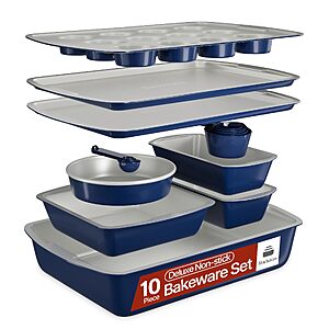 10-Puiece Bakken Stackable Nonstick Carbon Steel Baking Sheets and Pans Set (Various) from $27.09 + Free Shipping w/ Prime or on $35+
