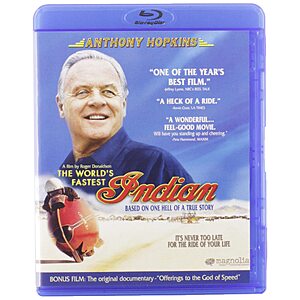 The World's Fastest Indian Blu Ray $8.49 Amazon.com