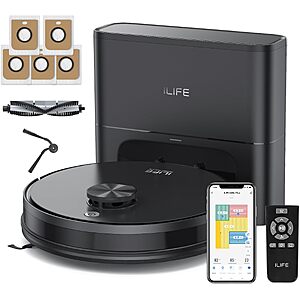 ILIFE A30s Plus 10000Pa Robot Vacuum w/ Self-Emptying Station $160 + Free Shipping