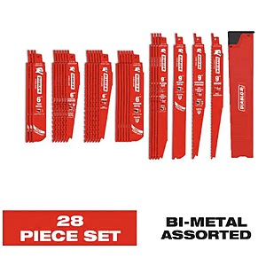 28-Piece Diablo Bi-Metal Reciprocating Saw Blade Set $11.30 + Free Shipping