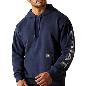 Ariat Lightweight Logo Hoodie (Navy Heather, Sm-XXL) $39.95 + Free Shipping on orders $55+