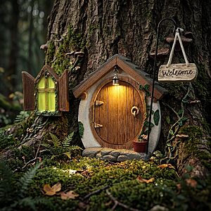 Amazon – Lavezee Lighted Fairy Door for Trees - $13.49 w/ Code
