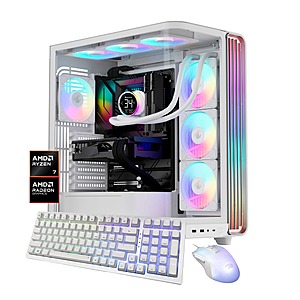 iBUYPOWER - Trace Gaming Desktop PC AMD Ryzen 7 9800X3D 2025 AMD Radeon RX 9070XT 16GB 32GB DDR5 RGB 2TB NVMe SSD Storage - $2149.99