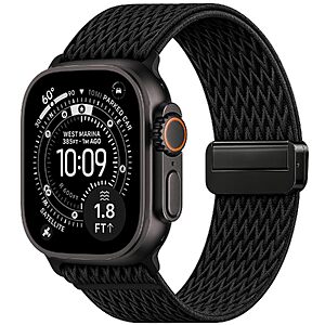 TreasureMax Stretchy Nylon Apple Watch Sport Band w/ Magnetic Clasp (38-49mm, Various Colors) $4.99 + Free Shipping w/ Prime or on $35+