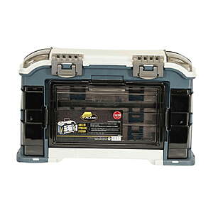 Plano Elite Angled Tackle System 3600 w/ 3 Utilty Boxes and Expandable Rear Pocket (Blue & Silver) $29.98 + Free Shipping w/ Walmart+ or on $35+
