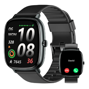 HUAKUA Smart Watch for Men Women with GPS Built-in Answer/Make Call Black $19.99