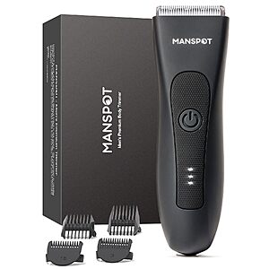 MANSPOT Manscape Rechargeable Wet/Dry Body Hair Trimmer w/ Guards (Various) from $21.44 + Free Shipping w/ Prime or on $35+