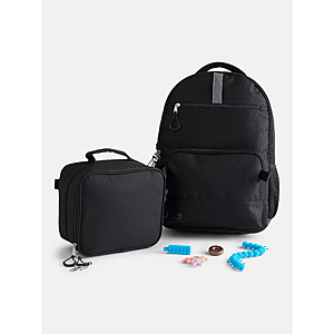 Wonder Nation Kids' 17" Sensory & Adaptive Backpack & Lunch Box Set (Black) $8.75 + Free Shipping w/ Walmart+ or on $35+
