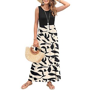 MISFAY Women's Sleeveless High Waist Maxi Dress $8.77 + Free Shipping w/ Prime or on $35+