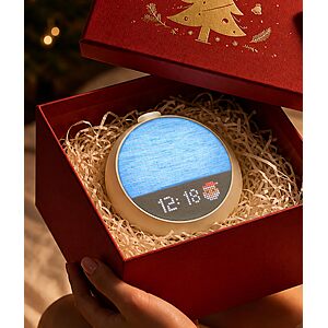 ecozy Smart Sunrise Alarm Clock with DIY Pixel GIFs, White Noise Machine | ONLY 2.4G WiFi-NOT 5G, Sleep Trainer, Dual Speakers, 35 Stereo Sounds, App Control $59.99
