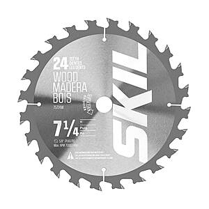 SKIL 7-1/4-in 24 -Tooth Rough Finish Tungsten carbide-tipped steel Circular saw blade Individual | 75724 $4.98