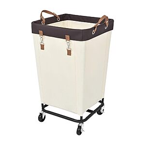 StorageWorks 160L Laundry Basket with Wheels, Rolling Hampers for Clothing $31.99