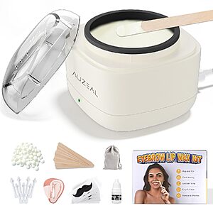 AUZEAL Mini Facial Wax Kit w/ LED Indicator, 100g Wax Beads & Applicators (Vanilla) $9.71 + Free Shipping w/ Prime or on $35+ $9.86