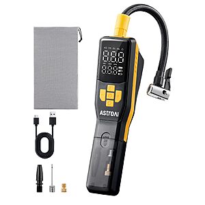 (prime) AstroAI 150 PSI Tire Inflator / Air Compressor w/ LCD Display $13.50 @ Amazon