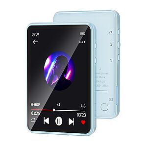 Tengsen MP3 Player with Bluetooth, Touch Screen and Speaker - $20.99 AC