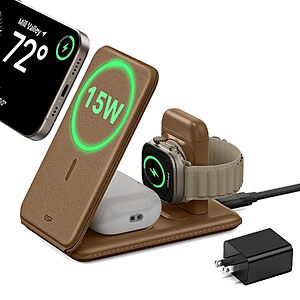 ESR 3-in-1 15W MagSafe Foldable Wireless Charging Station $12.99 + Free Shipping w/ Prime or on $35+