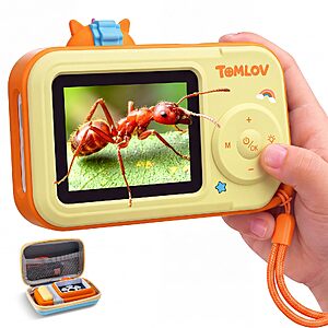 TOMLOV Kids' P50K 2.4" IPS 500X Handheld Digital Microscope (2 colors) $17.49 + Free Shipping w/ Prime or on $35+
