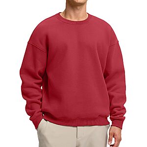 Soothfeel Men's Sweatshirt Fleece Crewneck Athletic Sweatshirts Pullover $14.99