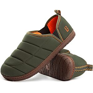 LongBay Men's Quilted Nylon Memory Foam Indoor/Outdoor Slippers (various) $5.59