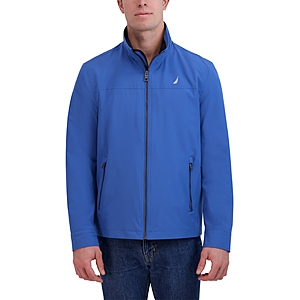 Nautica Men's Stretch Performance Windbreaker and Rain Jacket - Arctic Blue $45
