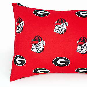 $11.01 FS WALMART+ College Football KING Pillowcases (set of 2) GA Dawgs, Gators & Seminoles, Clemson and Auburn Tigers, many more