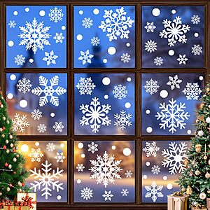 Amazon – Traplace 116-Piece Christmas Window Cling Set - $2.99 w/ Code