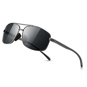 SUNGAIT Ultra Lightweight Rectangular UV400 Polarized Sunglasses (various colors) from $6.62 + Free Shipping w/ Prime or on $35+