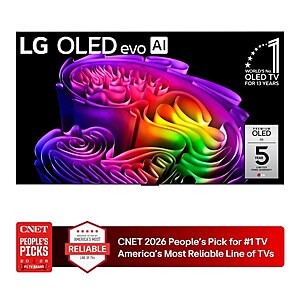 LG Partner Store: 55 Inch Class LG OLED evo AI G6 4K Smart TV 2026 $1399.99