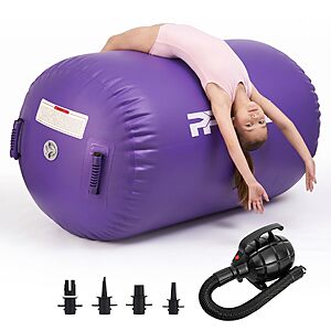 Amazon – PPXIA Inflatable Gymnastics Air Roller w/ Pump - $38.99–$63.59 w/ Code