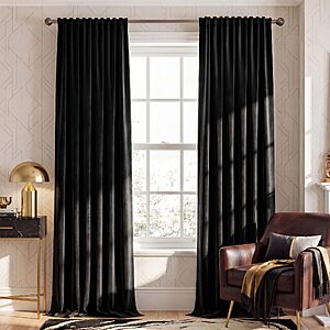 Amazon – NICETOWN 2-Panel Velvet Blackout Curtains, 52x84-Inch - $19.07