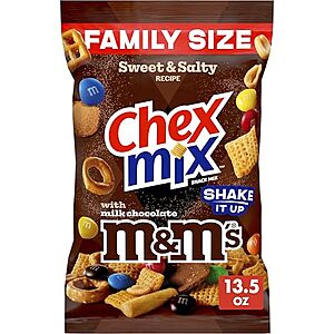 [SnS, AC] $2.77* | 13.5-Oz Chex Mix Sweet & Salty Snack Mix w/ M&M's (Family Size) at Amazon