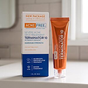 [SnS, AC] $2.98* | 1-Oz AcneFree Terminator 10 Acne Spot Treatment w/ 10% Benzoyl Peroxide at Amazon