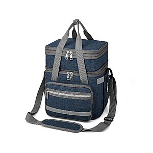 15L-18L Exlifbag Insulated Double Deck Expandable Lunch Bag (Deep Blue) $7.49 + Free Shipping w/ Prime or on $35+