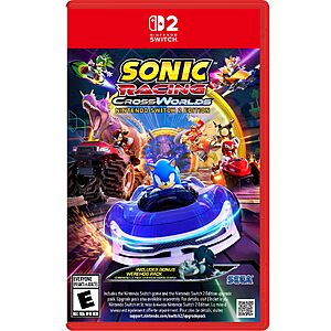 $40 FS AMAZON Sonic Racing: CrossWorlds Amazon Exclusive Edition - Nintendo Switch 2