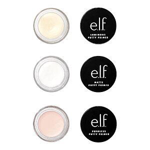 3-Pack 0.14-Oz e.l.f. Cosmetics Putty Primer Trio (Poreless, Matte & Luminous) $5.22 w/ S&S + Free Shipping w/ Prime or on $35+