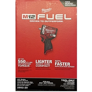 Milwaukee 3/8 stubby impact wrench