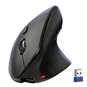 Tecknet Rechargeable Wireless Vertical Ergonomic Mouse w/ 2.4G & Dual Bluetooth $9.74 + Free Shipping w/ Prime or on $35+