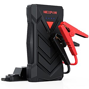 2000A 12V Nexpow Portable Car Battery Jump Starter Pack w/ LED Light (Up to 7L Gas / 5.5L Diesel) $24.99 + Free Shipping w/ Prime or on $35+