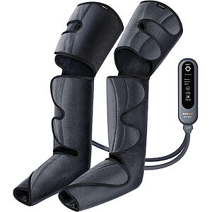 SHINE WELL Leg Compression Massager for Circulation and Pain Relief, with 3 Modes 3 Intensities 2 Extenders and Adjustable Wraps $54.99