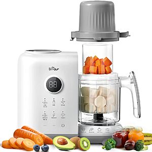 Bear 18.5-Oz Baby Food Maker Steamer & Blender w/ Dual-Layer Steam Baskets $34.99 + Free Shipping w/ Prime or on $35+