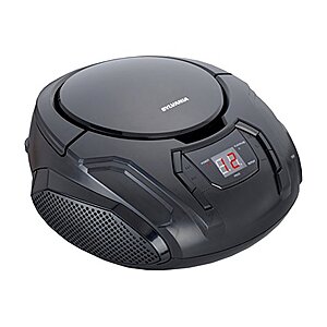 PROSCAN Elite Portable CD Boombox w/ AM/FM Radio (Black) $8.99 + Free Shipping w/ Prime or $6 Fee per Order