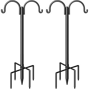 2-Pack 76" Surprizo Double Shepherd Hooks Pole w/ 5-Prong Base $17.95 + Free Shipping w/ Prime or on $35+