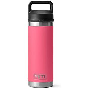 $25.60* | 18-Oz YETI Rambler Bottle, Leakproof, Vacuum Insulated, Stainless Steel with Chug Cap, Tropical Pink at Amazon
