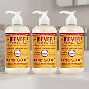 [SnS, AC] $8.76* | 3-pk 12.5-oz Mrs. Meyer's Clean Day Liquid Hand Soap (Clementine) at Amazon