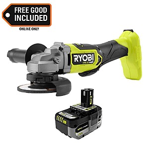 Ryobi ONE+ HP 18V Brushless Cordless 4-1/2 in. Angle Grinder with 4.0 Ah Battery $99