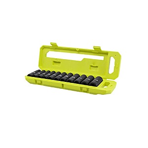 Ryobi 1/2 in Metric Deep Impact Socket Set (11-Piece) $24.97