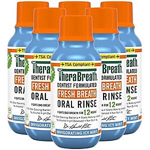 [SnS] $8.68 | 6-Pack 3-Oz TheraBreath Fresh Breath Dentist Formulated Oral Rinse (Icy Mint) at Amazon ($1.45 each)